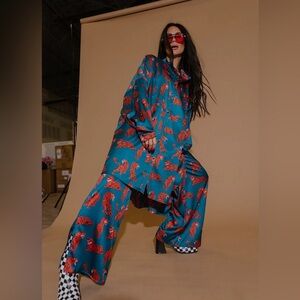 Dressed In LALA Satin Playsuit - Wild Women